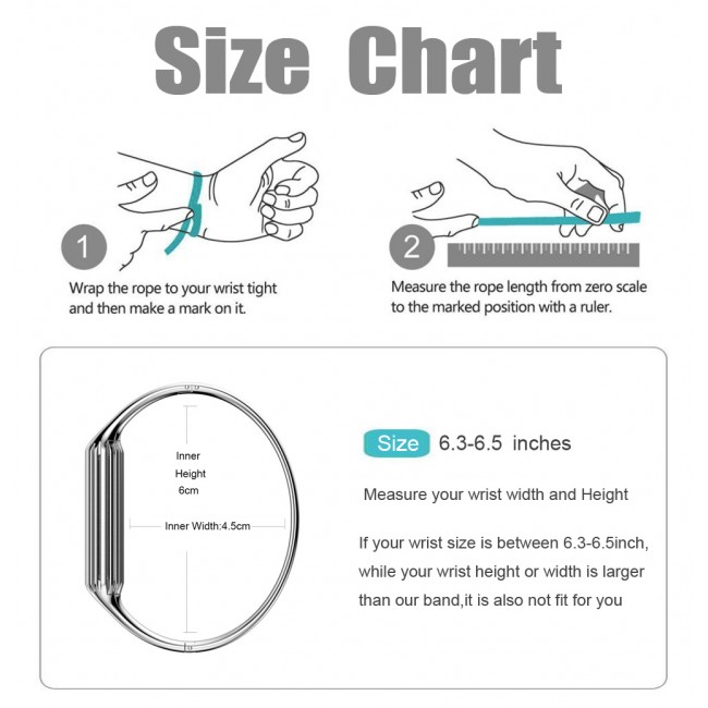 Fitbit Flex Band Size Chart